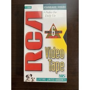 RCA T-120H Standard Grade 6-Hour VHS Blank Empty VCR Video Tape‎ - New Sealed
